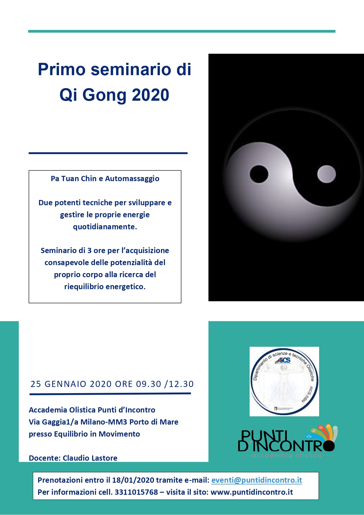 Primo seminario 2020 di Qi Gong