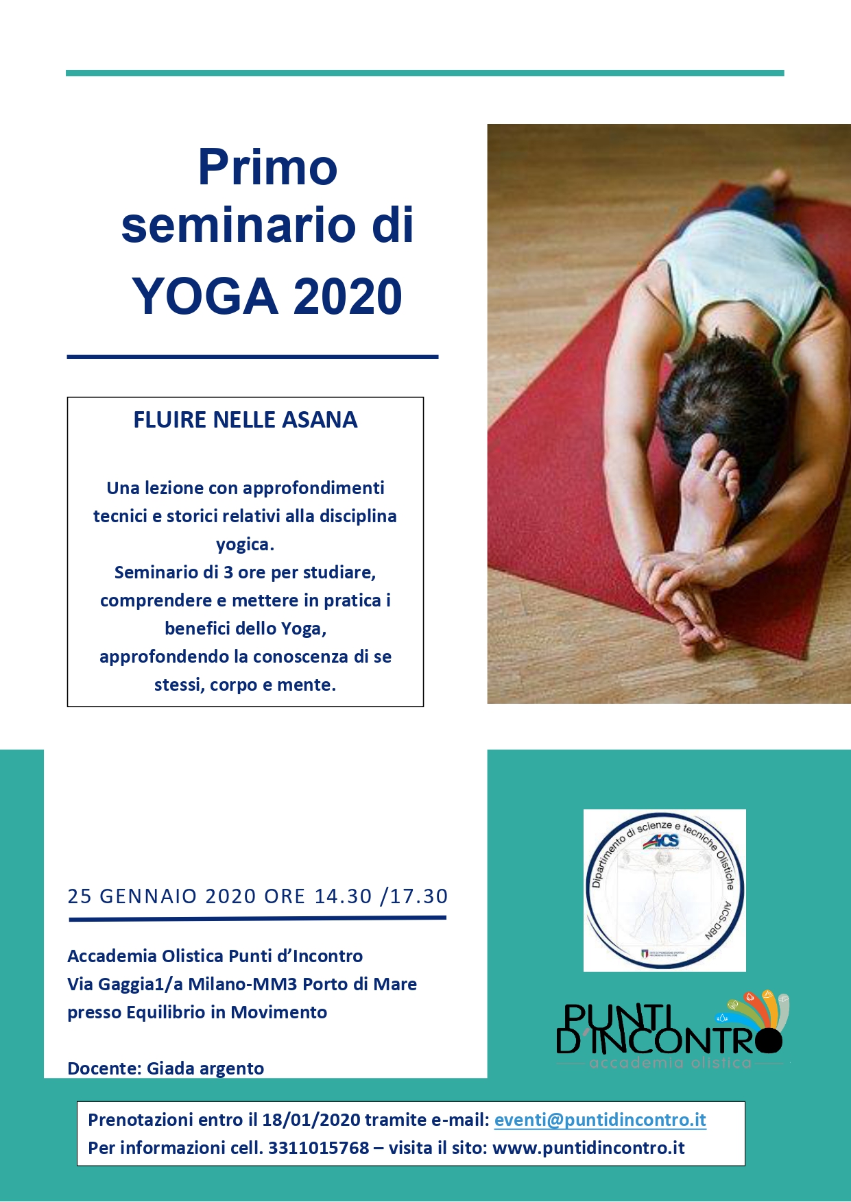 Primo seminario di Yoga: Fluire nelle Asana