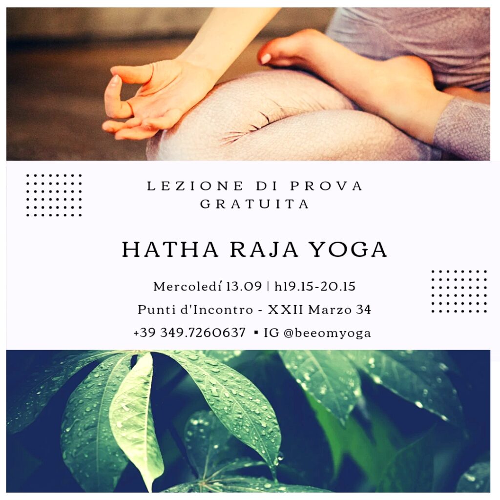 Attenzione! Lezione di prova di Yoga